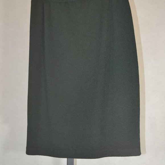 (BEAUTIFUL) ST. JOHN COLLECTION BLACK & TAN SKIRT SET SIZE 6 /6 - Picture 7 of 11